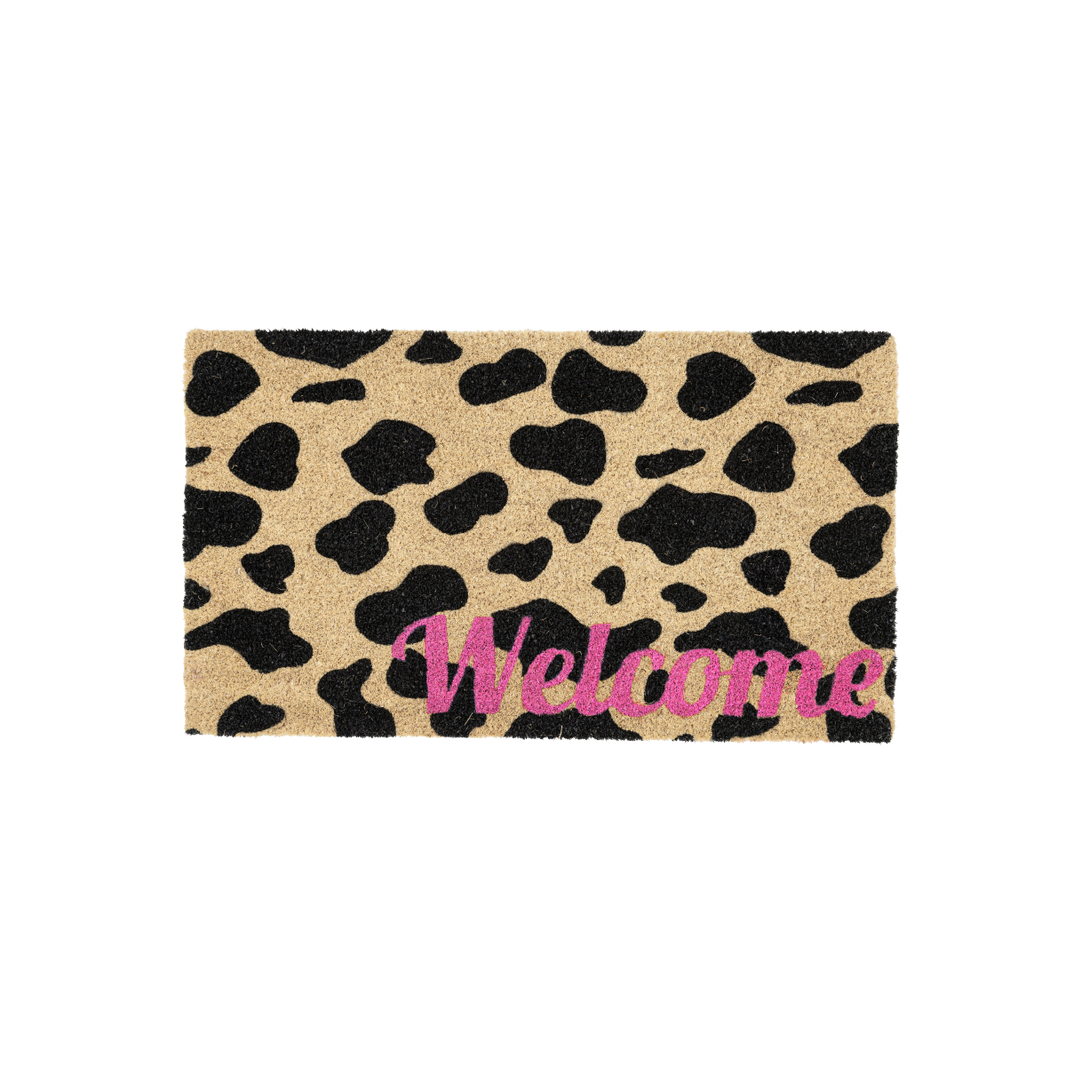 Paillasson "Welcome" motif vache
