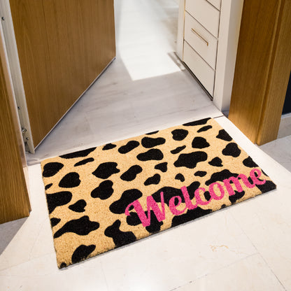 Paillasson "Welcome" motif vache