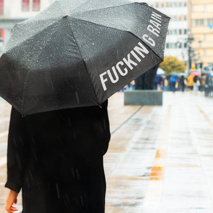 Parapluie pliable "Fucking Rain"