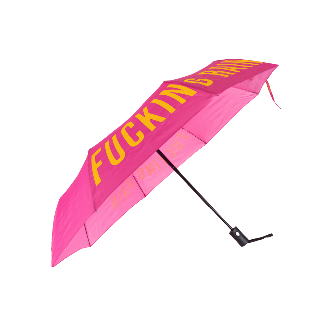 Parapluie pliable "Fucking Rain"