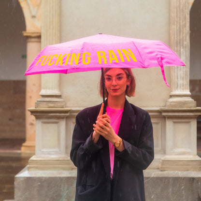 Parapluie pliable "Fucking Rain"