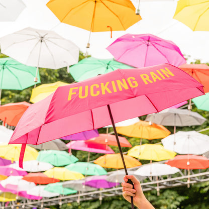 Parapluie pliable "Fucking Rain"
