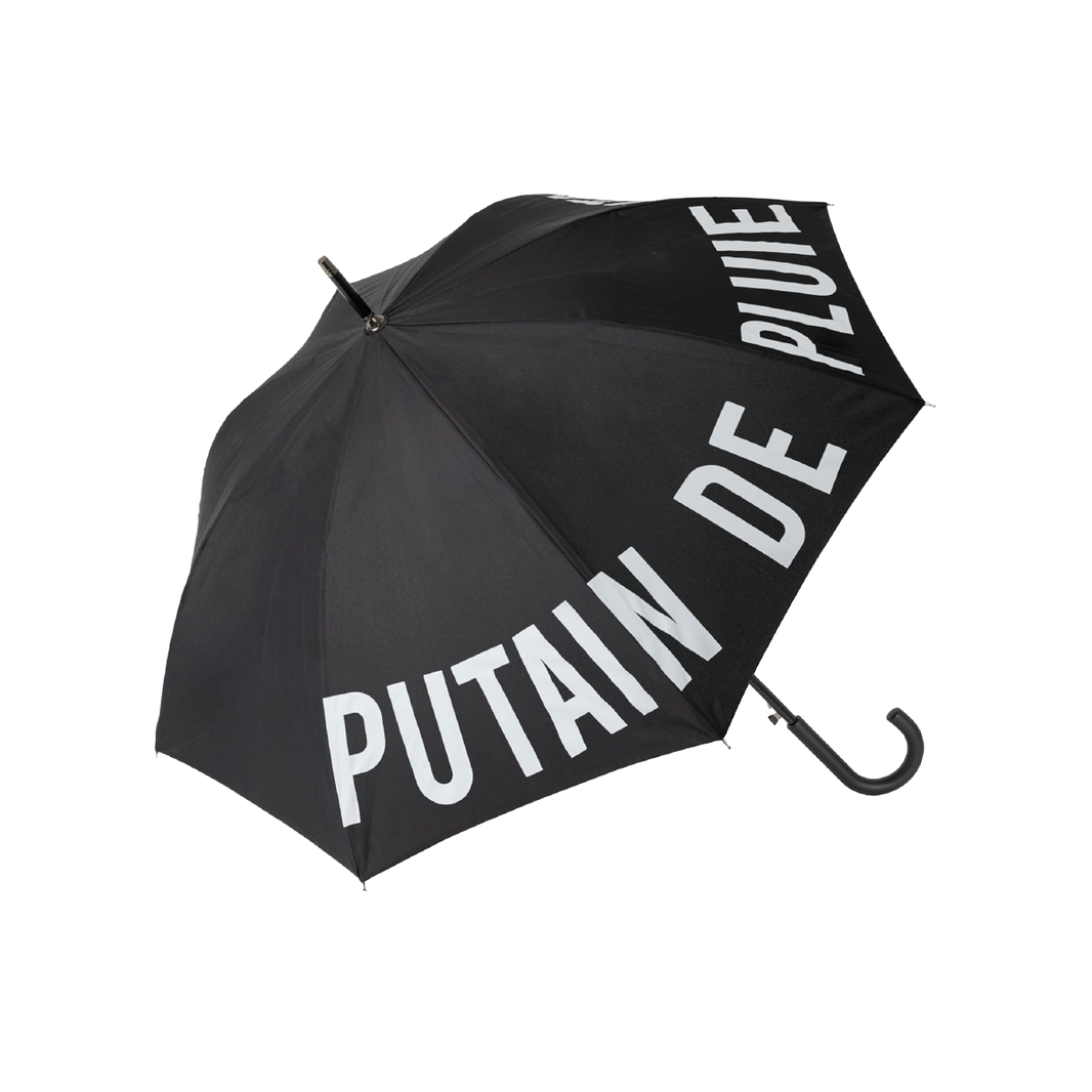 Grand parapluie "putain de pluie"