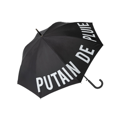 Grand parapluie "putain de pluie"
