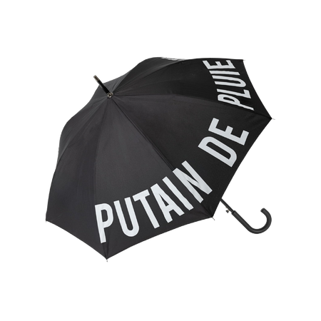 Grand parapluie "putain de pluie"