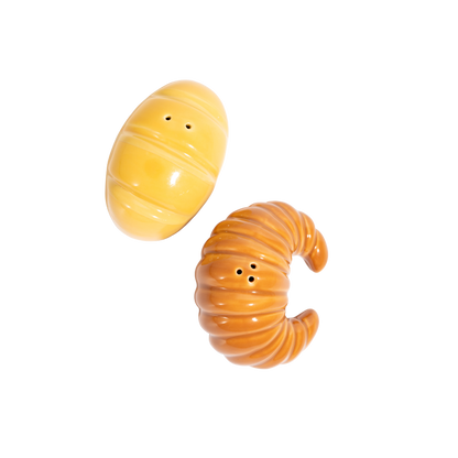 Salière et poivrière baguette croissant