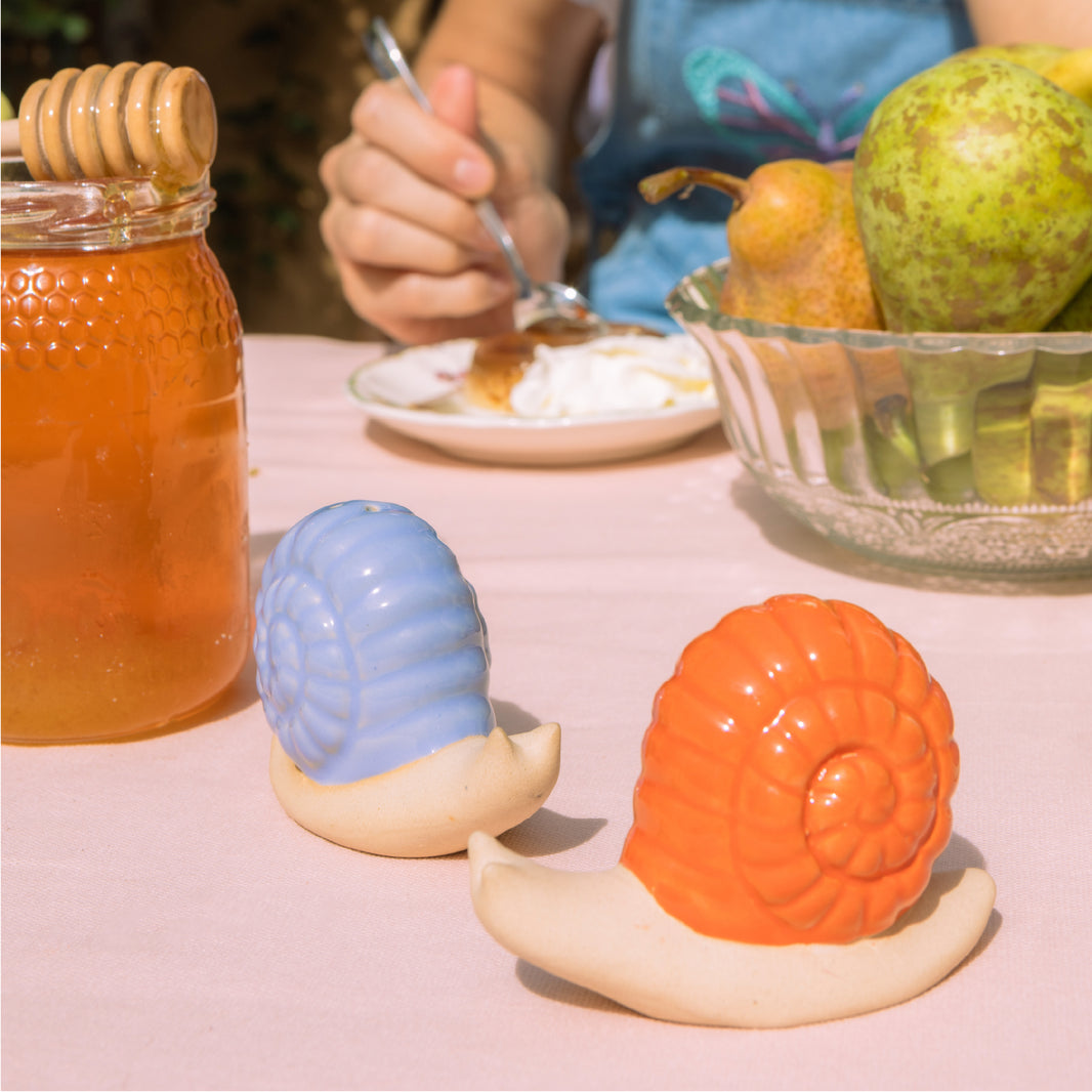 Salière et poivrière escargots