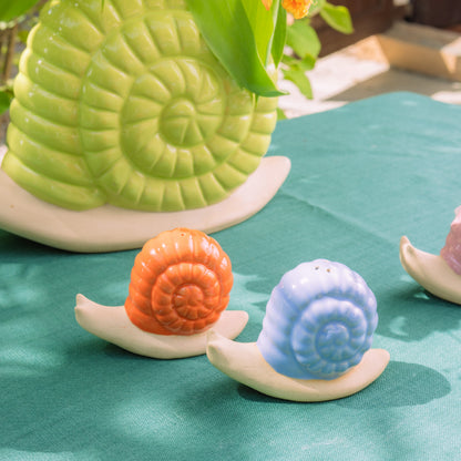 Salière et poivrière escargots