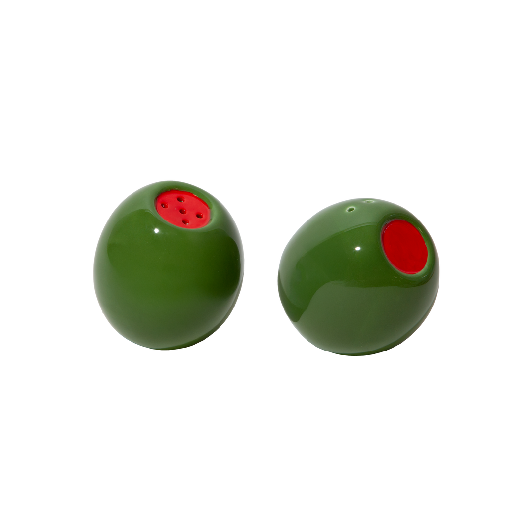 Salière et poivrière olives