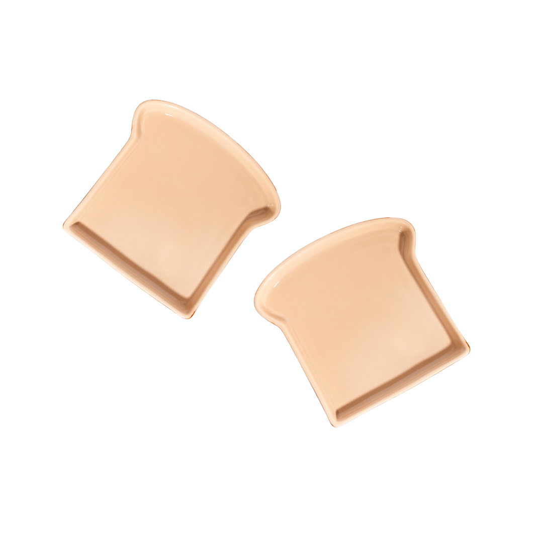 Set de deux assiettes toast