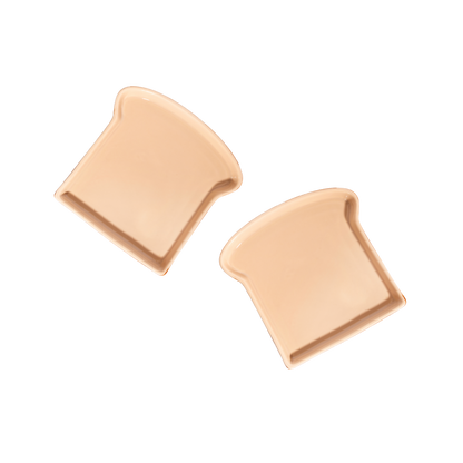 Set de deux assiettes toast