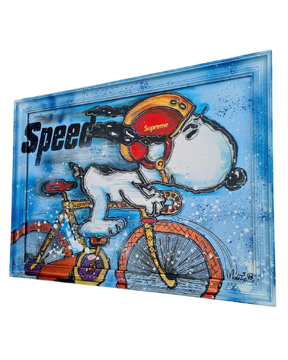 Snoopy le cycliste