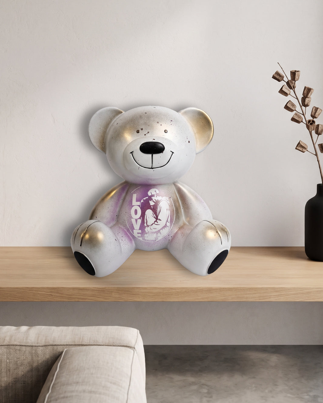 Pop Art Teddy Bear – LOVE