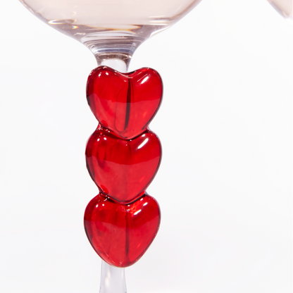 Coffret verres à vin coeur