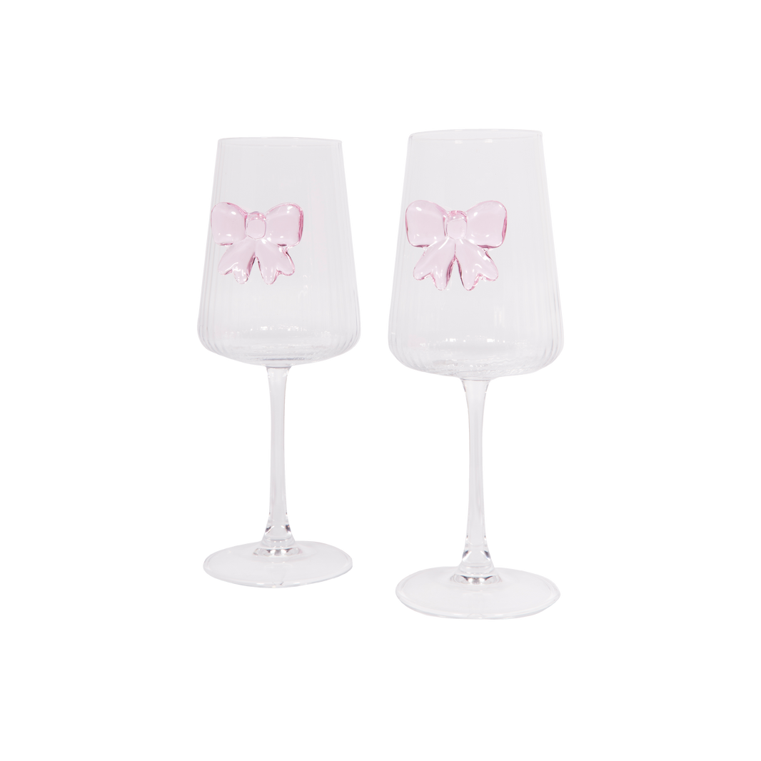 Coffret verres à vin noeud