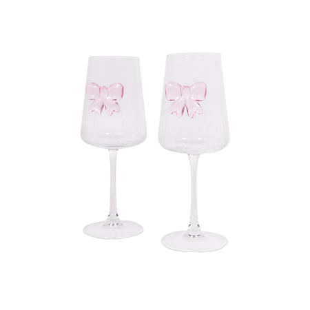 Coffret verres à vin noeud