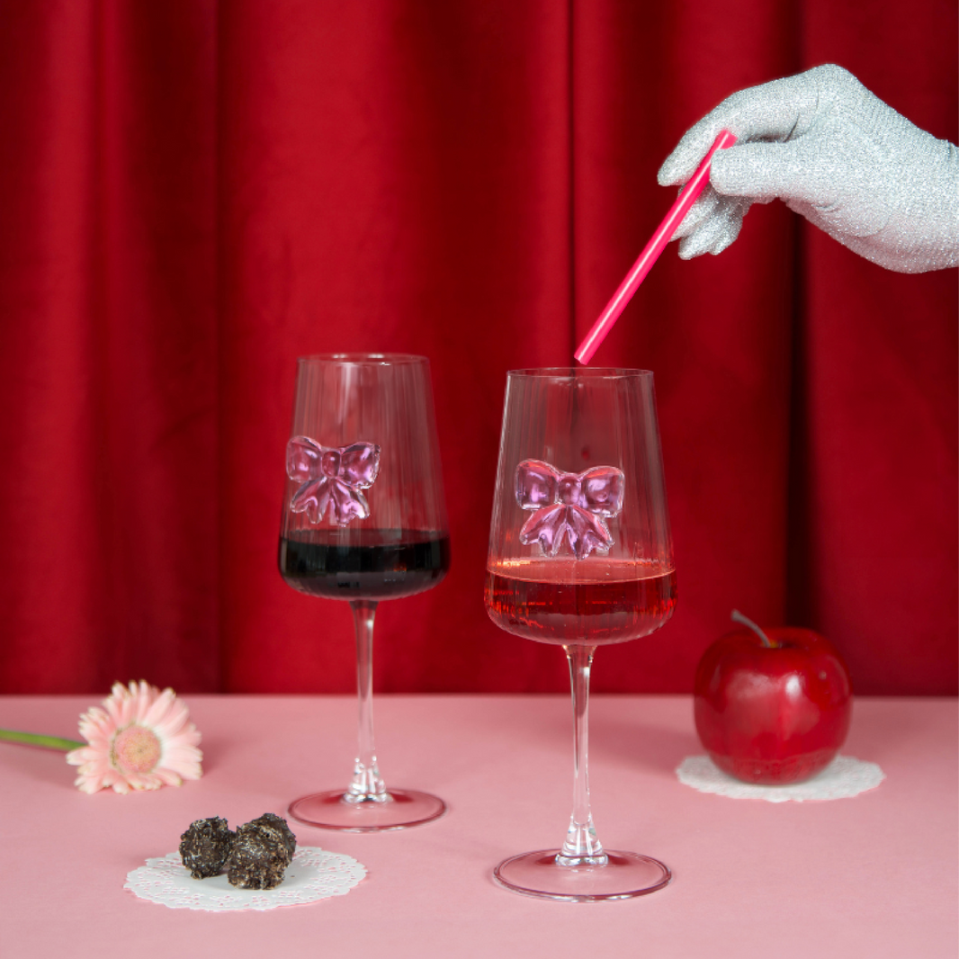 Coffret verres à vin noeud