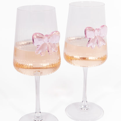Coffret verres à vin noeud