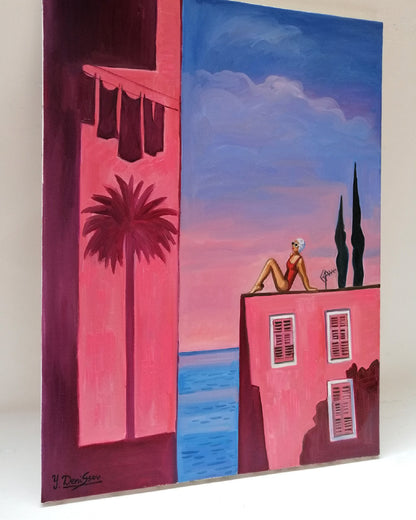 Les maisons roses