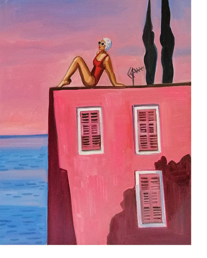 Les maisons roses