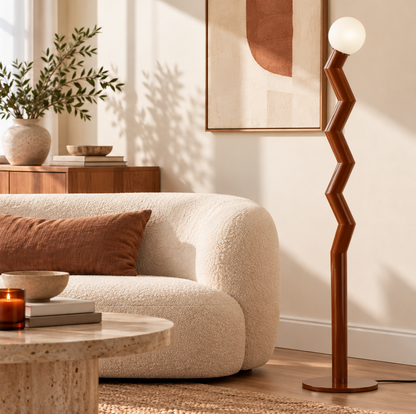 Lampe Zigmo marron