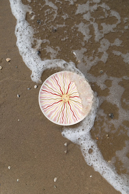 Assiette Soleil Rose