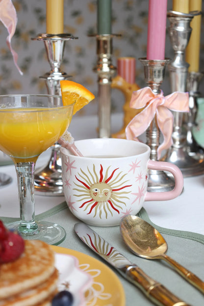Mug Soleil & Étoiles Roses