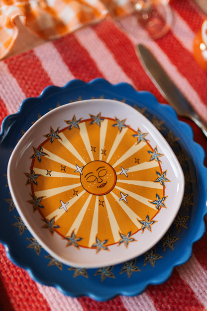 Assiette Soleil Lilas à Étoiles
