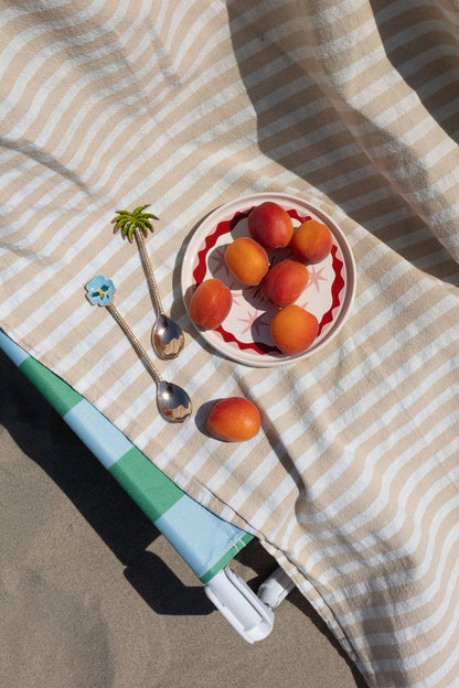 Assiette Soleil à étoiles roses