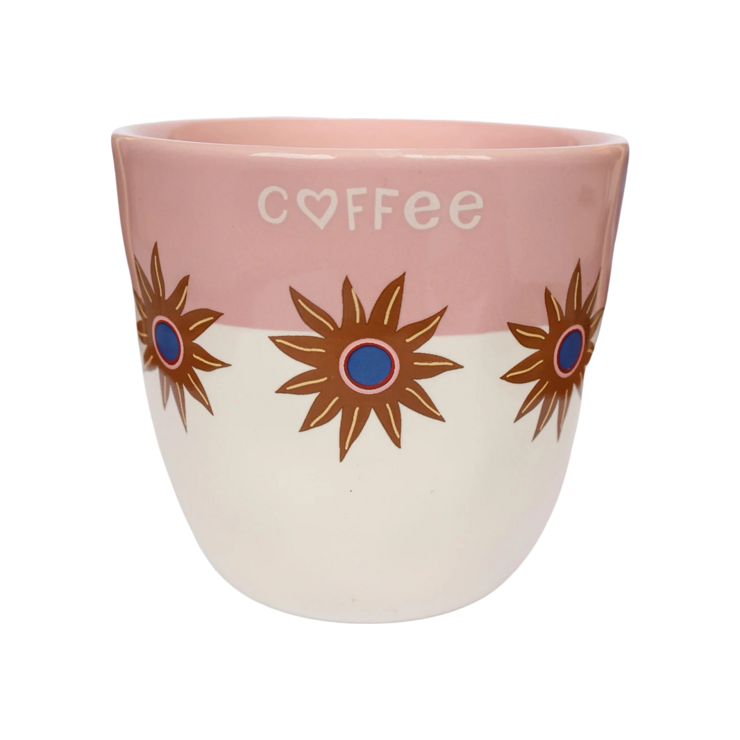 Tasse Étoiles à rayure rose
