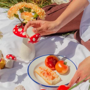 Salière et poivrière champignon