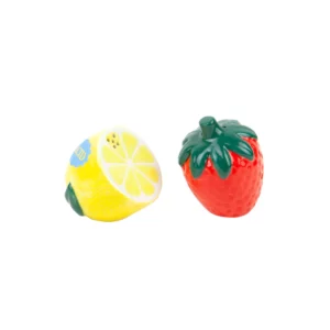 Salière et poivrière fraise/citron