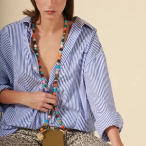 Chaine longue Harper multicolore